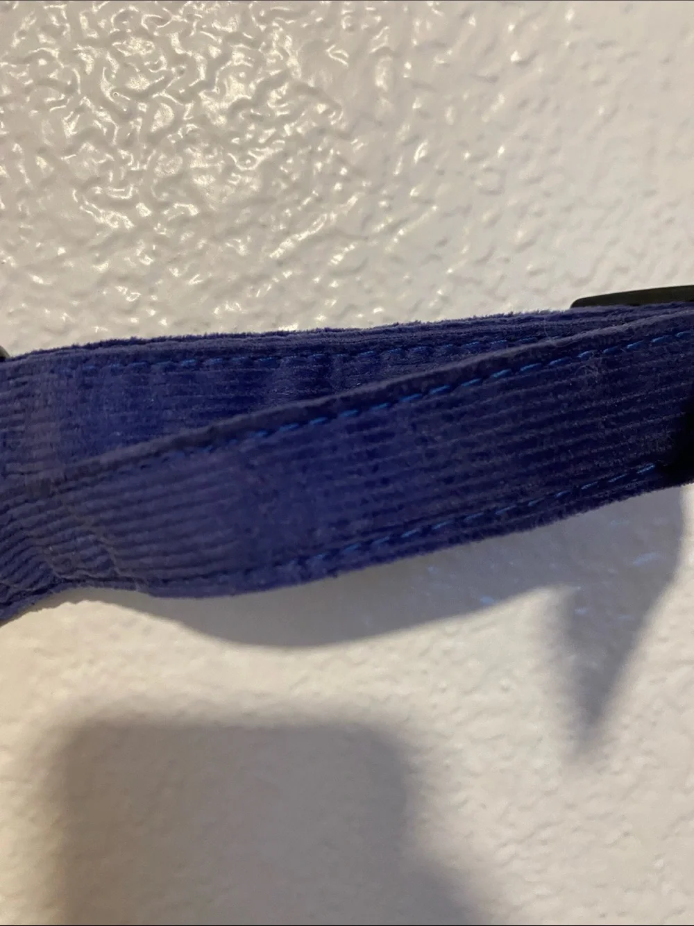 Blue Hemp Corduroy Dog Collar